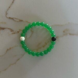 Lokai green silicone bracelet